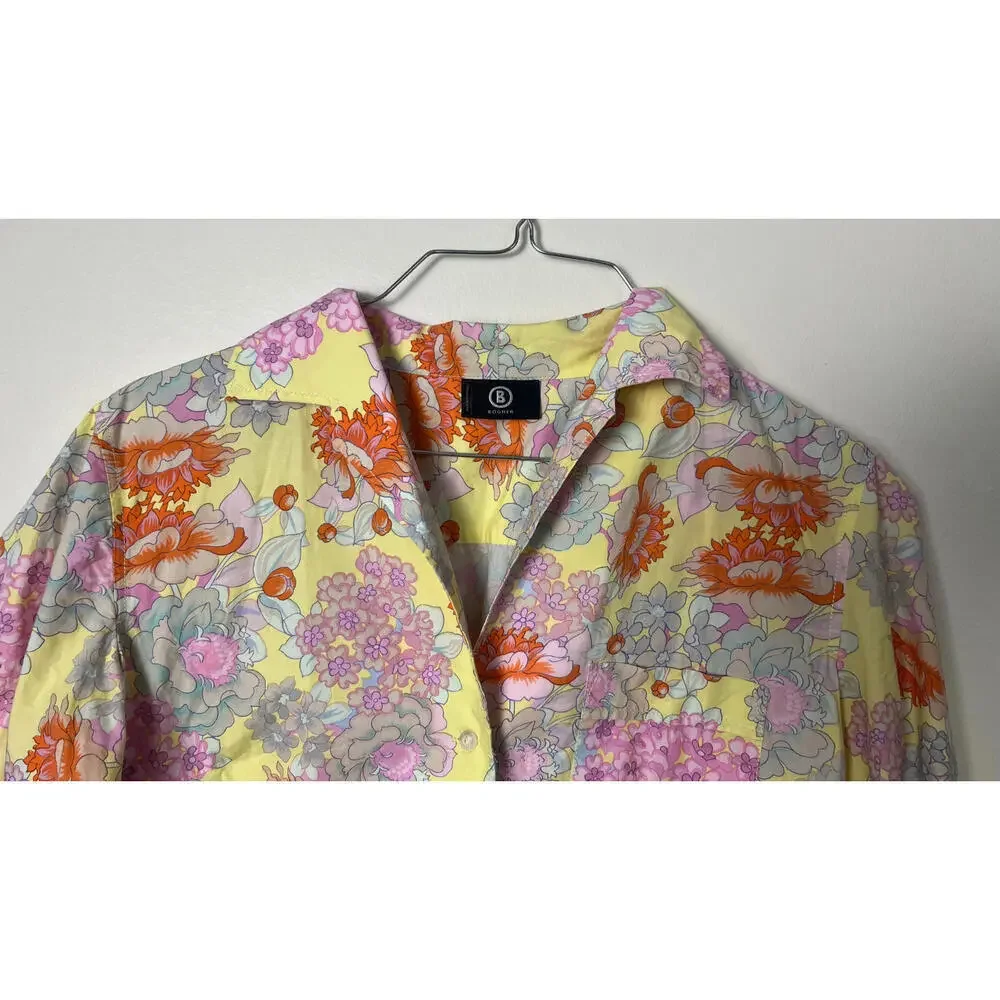 Bogner Women's floral Print Shirt Blouse Button- up blouse 6 36 - Picture 2 of 8